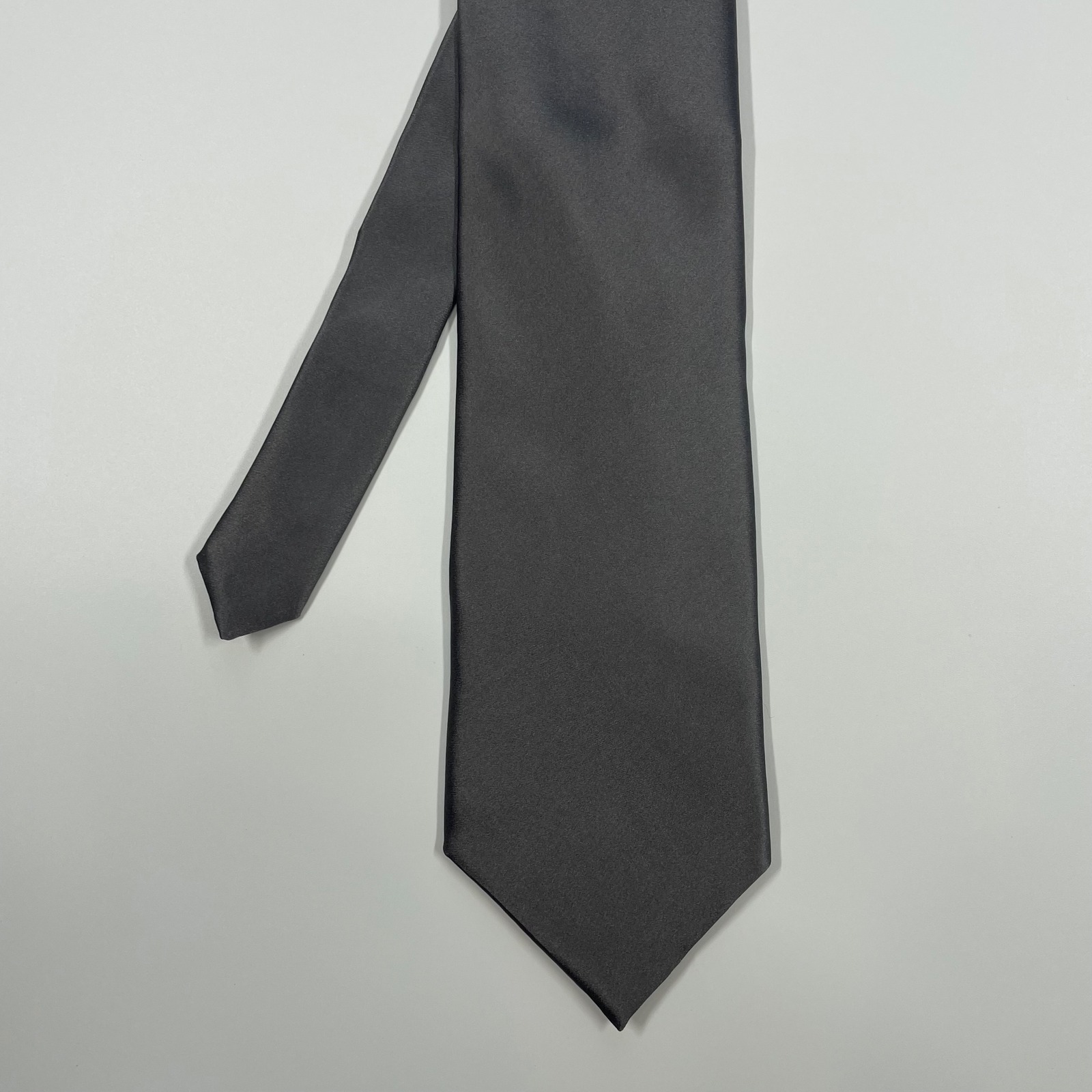 Stafford Grey Solid Silk Classic Necktie Mens One Size